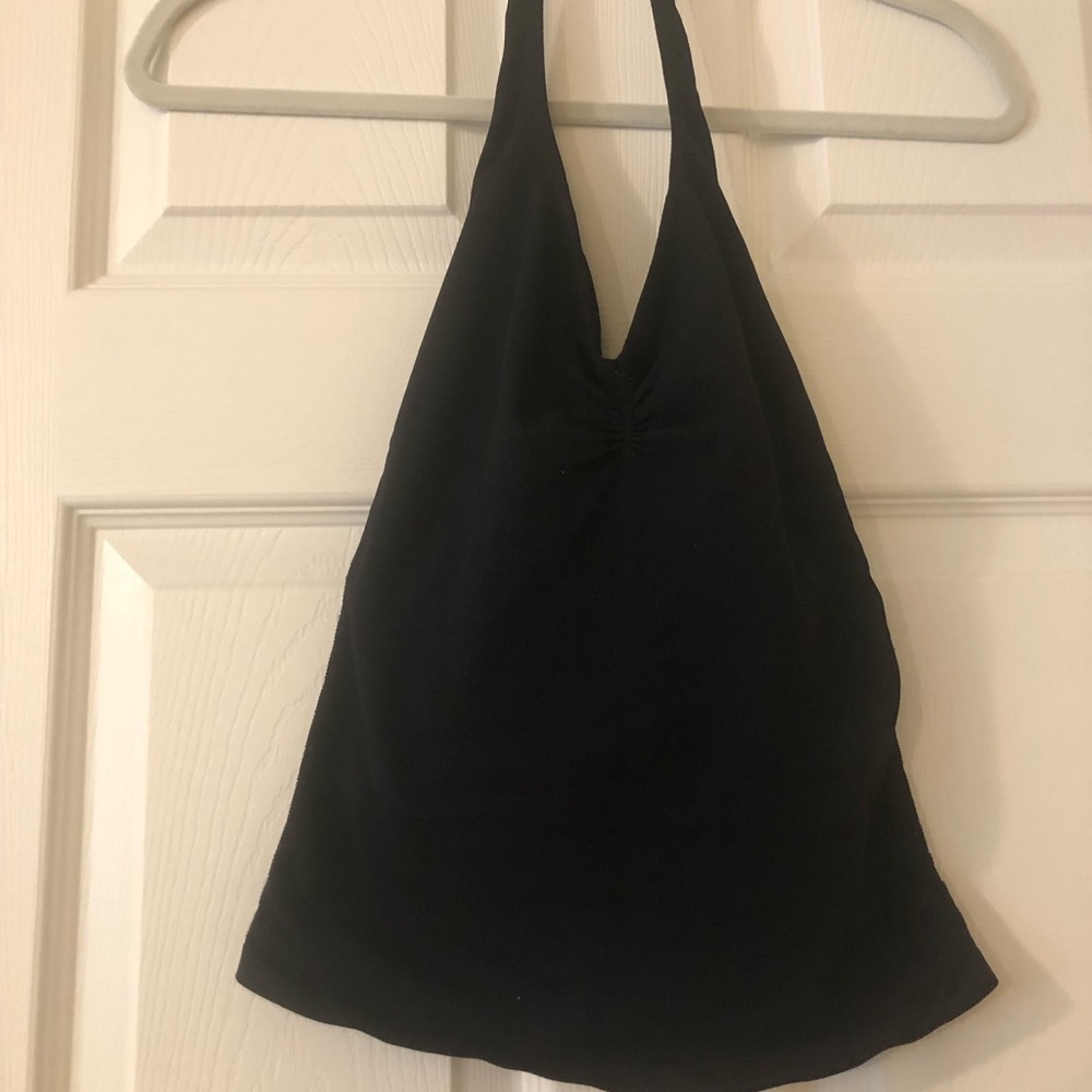 Free People Black Halter Top